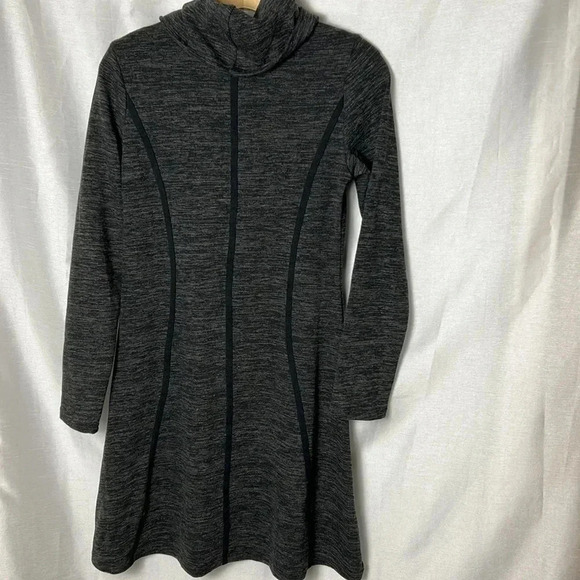 Nwt  vintage grey  sweater dress, Sm, cowl neck ,slimming lines,Whimsigoth,goth - Picture 8 of 16